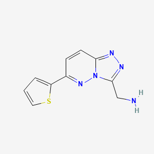 (6-(Thiophen-2-yl)-[1,2,4]triazolo[4,3-b]pyridazin-3-yl)methanamine