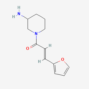 B1471784 (2E)-1-(3-aminopiperidin-1-yl)-3-(furan-2-yl)prop-2-en-1-one CAS No. 1251502-46-1