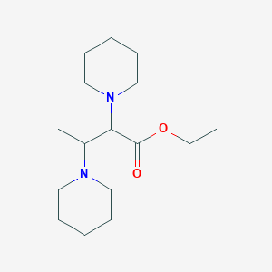 molecular formula C16H30N2O2 B14717854 Ethyl 2,3-bis(piperidin-1-YL)butanoate CAS No. 6628-49-5