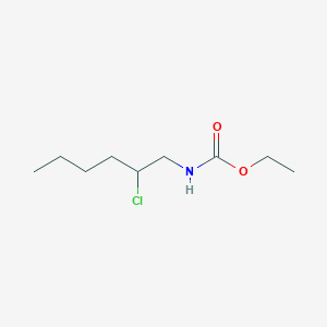 molecular formula C9H18ClNO2 B14717861 Ethyl (2-chlorohexyl)carbamate CAS No. 13698-08-3
