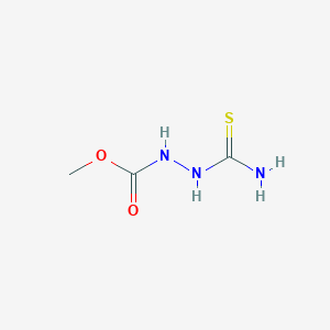 molecular formula C3H7N3O2S B14717872 Methyl 2-carbamothioylhydrazine-1-carboxylate CAS No. 22244-59-3