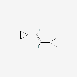 molecular formula C8H12 B14717906 Cyclopropane, 1,1'-(1,2-ethenediyl)bis-, (E)- CAS No. 10359-44-1