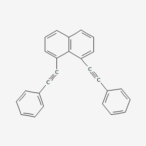 molecular formula C26H16 B14717929 Naphthalene, 1,8-bis(phenylethynyl)- CAS No. 17694-87-0