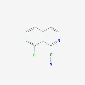 molecular formula C10H5ClN2 B1471815 8-Chloroisoquinoline-1-carbonitrile CAS No. 1231761-26-4