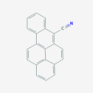 molecular formula C21H11N B14718233 Benzo(pqr)tetraphene-6-carbonitrile CAS No. 21248-02-2