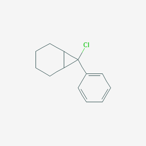 molecular formula C13H15Cl B14718252 7-Chloro-7-phenylbicyclo[4.1.0]heptane CAS No. 13383-32-9