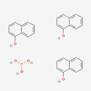 molecular formula C30H27O6P B14718269 Naphthalen-1-ol;phosphorous acid CAS No. 13869-17-5