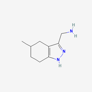 (5-methyl-4,5,6,7-tetrahydro-2H-indazol-3-yl)methanamine