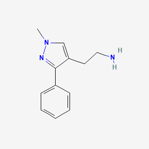 2-(1-methyl-3-phenyl-1H-pyrazol-4-yl)ethan-1-amine