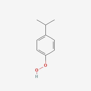 molecular formula C9H12O2 B14718372 Hydroperoxide, 4-(1-methylethyl)phenyl CAS No. 21204-44-4