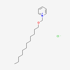 molecular formula C18H32ClNO B14718420 Pyridinium, 1-[(dodecyloxy)methyl]-, chloride CAS No. 21379-35-1
