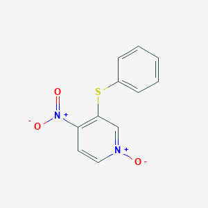 molecular formula C11H8N2O3S B14718451 Pyridine, 4-nitro-3-(phenylthio)-, 1-oxide CAS No. 13959-52-9