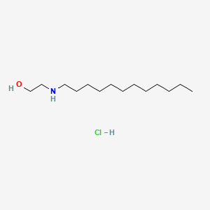 molecular formula C14H32ClNO B14718474 Ethanol, 2-(dodecylamino)-, hydrochloride CAS No. 20715-62-2