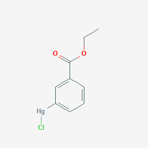 molecular formula C9H9ClHgO2 B14718481 Chloro[3-(ethoxycarbonyl)phenyl]mercury CAS No. 22009-64-9