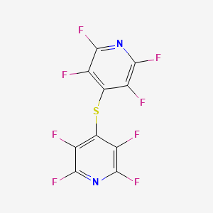 molecular formula C10F8N2S B14718484 Pyridine, 4,4'-thiobis[2,3,5,6-tetrafluoro- CAS No. 19847-40-6