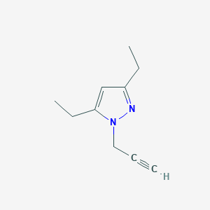 B1471850 3,5-diethyl-1-(prop-2-yn-1-yl)-1H-pyrazole CAS No. 1551120-85-4