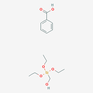 molecular formula C14H24O6Si B14718509 Benzoic acid;triethoxysilylmethanol CAS No. 13625-95-1