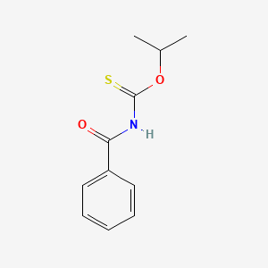 molecular formula C11H13NO2S B14718519 N-propan-2-yloxycarbothioylbenzamide CAS No. 21406-28-0