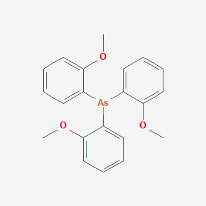 molecular formula C21H21AsO3 B14718576 Tris(2-methoxyphenyl)arsane CAS No. 21920-60-5