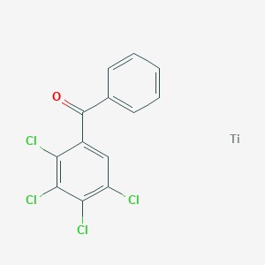 molecular formula C13H6Cl4OTi B14718594 Phenyl-(2,3,4,5-tetrachlorophenyl)methanone;titanium CAS No. 23368-15-2