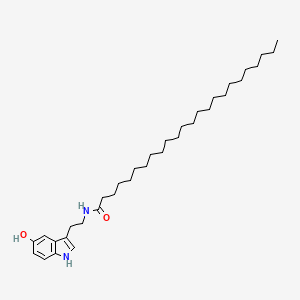 molecular formula C34H58N2O2 B14718600 N-[2-(5-hydroxy-1H-indol-3-yl)ethyl]tetracosanamide CAS No. 21249-36-5
