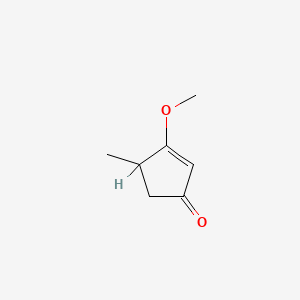 molecular formula C7H10O2 B14718658 3-Methoxy-4-methyl-2-cyclopenten-1-one CAS No. 7180-61-2