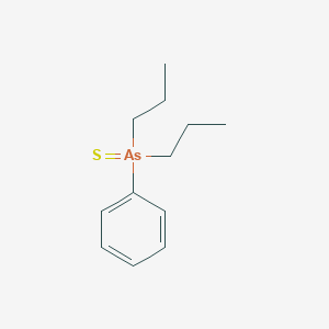 molecular formula C12H19AsS B14718704 Phenyl(dipropyl)sulfanylidene-lambda~5~-arsane CAS No. 13414-83-0