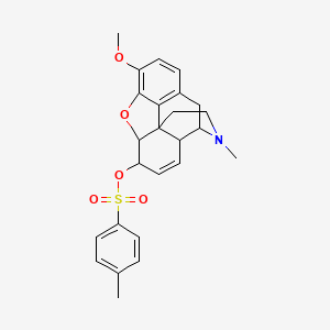molecular formula C25H27NO5S B14718710 Codeine p-toluenesulfonate ester CAS No. 22952-79-0