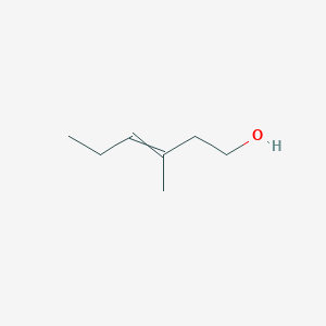 molecular formula C7H14O B14718775 3-Methylhex-3-EN-1-OL CAS No. 10348-66-0