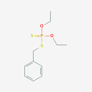 molecular formula C11H17O2PS2 B14718791 S-Benzyl O,O-diethyl phosphorodithioate CAS No. 13286-37-8