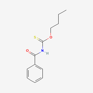 molecular formula C12H15NO2S B14718916 Carbamothioic acid, benzoyl-, O-butyl ester CAS No. 21406-29-1