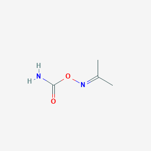 molecular formula C4H8N2O2 B14718937 (Propan-2-ylideneamino) carbamate CAS No. 17686-66-7