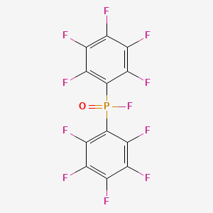 molecular formula C12F11OP B14718969 Phosphinic fluoride, bis(pentafluorophenyl)- CAS No. 22474-69-7