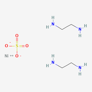 molecular formula C4H16N4NiO4S B14719217 Bis(ethane-1,2-diamine)nickel(2+) sulphate CAS No. 21264-77-7