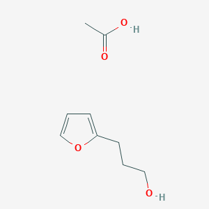 molecular formula C9H14O4 B14719243 Acetic acid;3-(furan-2-yl)propan-1-ol CAS No. 13777-75-8