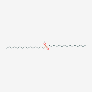 molecular formula C30H63AsO2 B14719292 Dipentadecylarsinic acid CAS No. 6757-54-6
