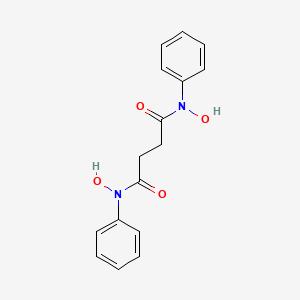 molecular formula C16H16N2O4 B14719356 N~1~,N~4~-Dihydroxy-N~1~,N~4~-diphenylbutanediamide CAS No. 20533-09-9