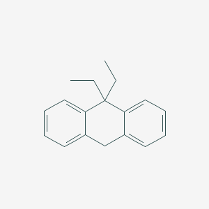 molecular formula C18H20 B14719363 9,9-Diethyl-9,10-dihydroanthracene CAS No. 22702-34-7
