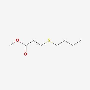 molecular formula C8H16O2S B14719391 Propanoic acid, 3-(butylthio)-, methyl ester CAS No. 23246-22-2