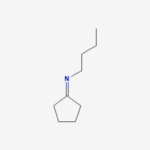 molecular formula C9H17N B14719425 N-Butylcyclopentanimine CAS No. 6407-38-1