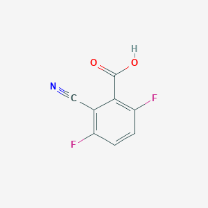 molecular formula C8H3F2NO2 B1471944 2-Cyano-3,6-difluorobenzoic acid CAS No. 1503572-46-0