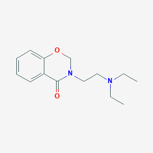 molecular formula C14H20N2O2 B14719487 4H-1,3-Benzoxazin-4-one, 3-(2-(diethylamino)ethyl)-2,3-dihydro- CAS No. 21162-93-6