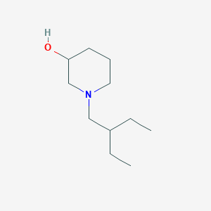 molecular formula C11H23NO B1471949 1-(2-Ethylbutyl)piperidin-3-ol CAS No. 1555515-10-0
