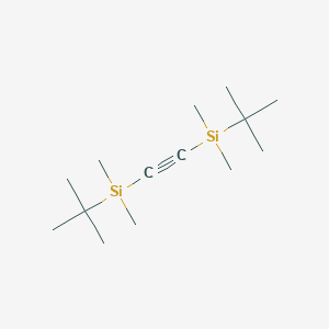 molecular formula C14H30Si2 B14719592 Bis(tert-butyldimethylsilyl)acetylene CAS No. 23183-92-8