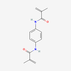 molecular formula C14H16N2O2 B14719593 2-Propenamide, N,N'-1,4-phenylenebis[2-methyl- CAS No. 17695-45-3