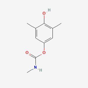 molecular formula C10H13NO3 B14719604 Carbamic acid, methyl-, 4-hydroxy-3,5-xylyl ester CAS No. 17595-62-9