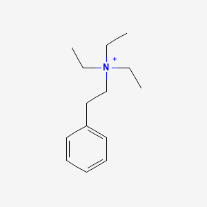 molecular formula C14H24N+ B14719609 Benzeneethanaminium, N,N,N-triethyl- CAS No. 13757-84-1
