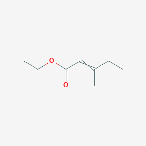 molecular formula C8H14O2 B14719631 Ethyl 3-methylpent-2-enoate CAS No. 13979-16-3