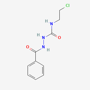 molecular formula C10H12ClN3O2 B14719715 Semicarbazide, 1-benzoyl-4-(2-chloroethyl)- CAS No. 17505-57-6