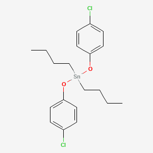 molecular formula C20H26Cl2O2Sn B14719773 Dibutylbis(4-chlorophenoxy)stannane CAS No. 18126-18-6